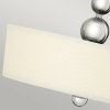 Lampa wisząca Zelda - 3 źródła światła - Polerowany nikiel okrągły abażur retro designerski ozdobne kule HK-ZELDA-P-B-PN HINKLEY